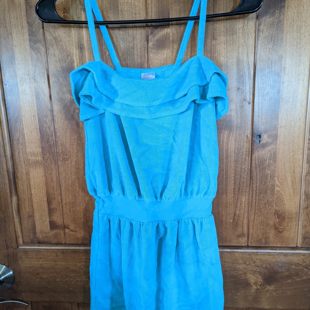Terry cloth girls romper